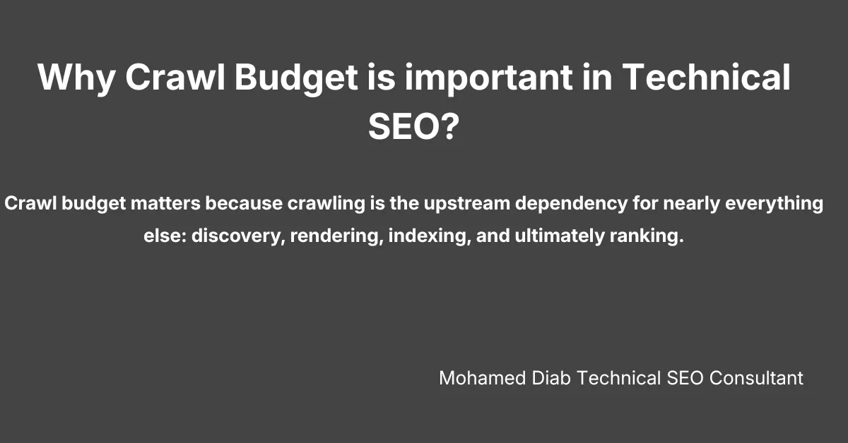 Why Crawl Budget is important in Technical SEO?